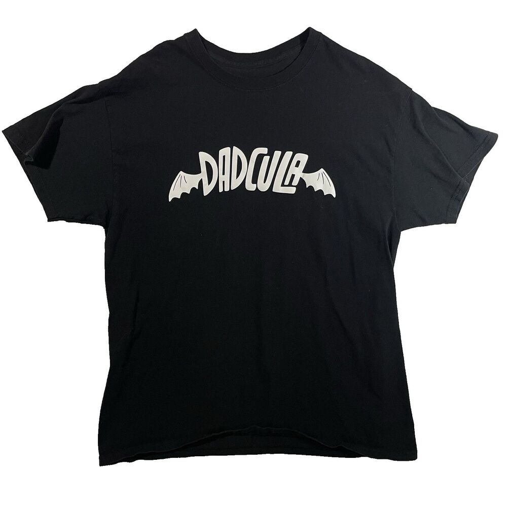 Dadcula Halloween Shirt Mens Medium Black Horror Dracula Vampire Graphic Tee